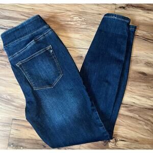 Dark Wash High Rise Denim Jeggings with Elastic Waistband Size Medium REPREVE